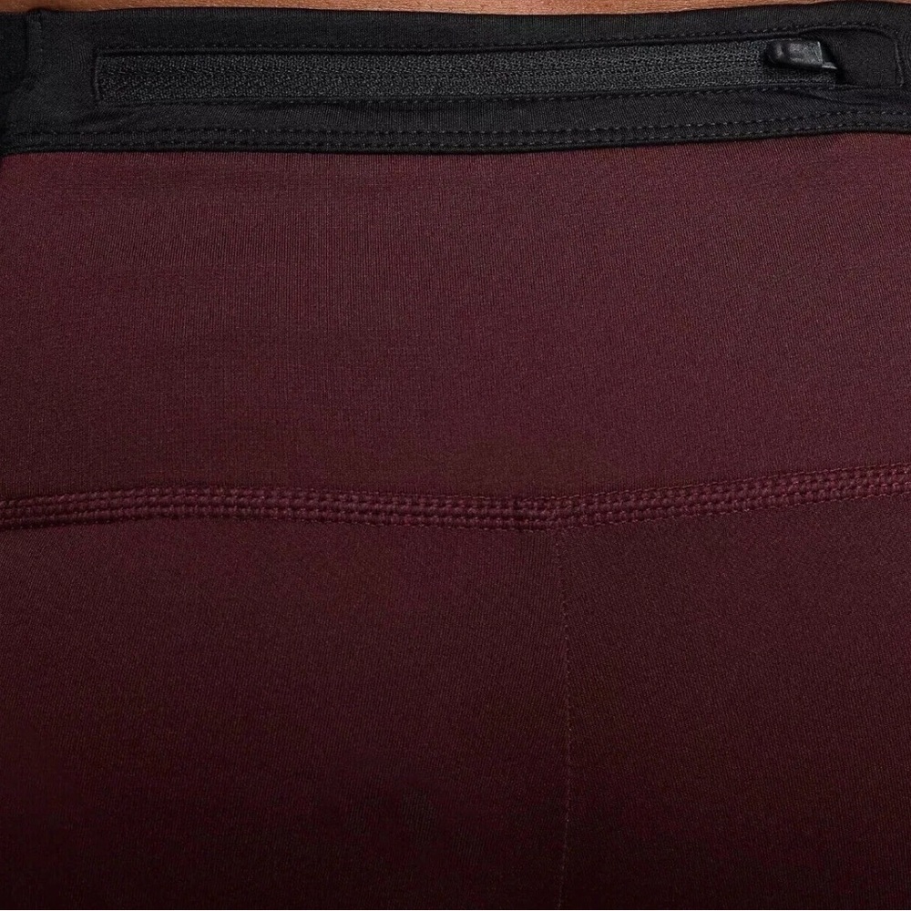Men's Nike Trail Lunar Ray Winterized Running Tights Burgundy FB8599-652 Size XL - Picture 3 of 8